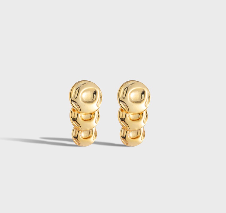 925 Sterling Silver Hammer Drop Earrings